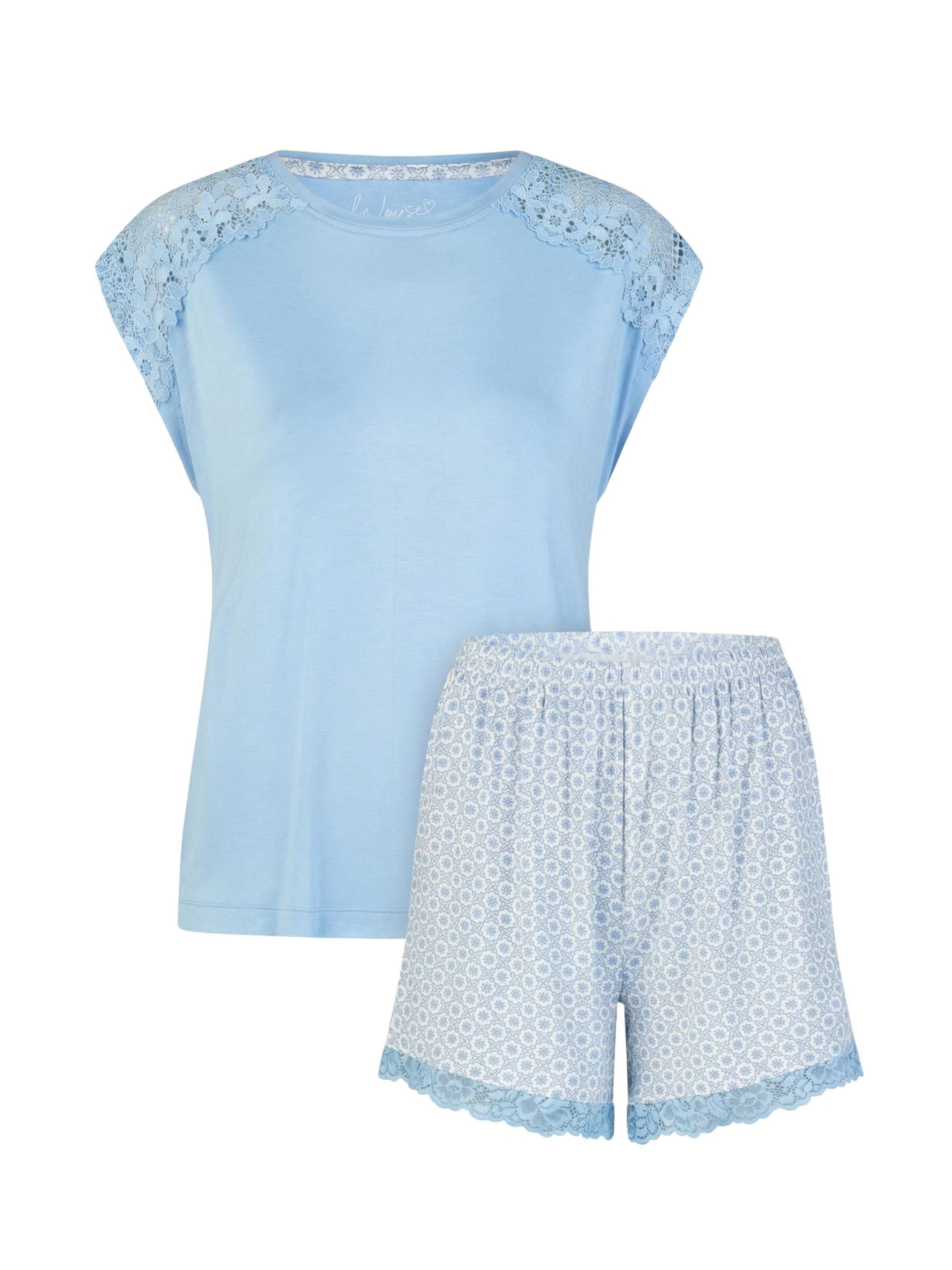 By Louise Pyjama‌‌‌‌‌‌‌ in Blau: Vorderseite