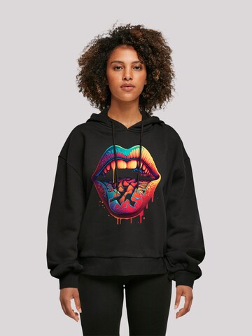 F4NT4STIC Sweatshirt in Schwarz: Vorderseite