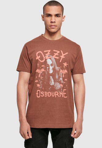Merchcode Shirt 'Ozzy Osbourne' in Brown: front