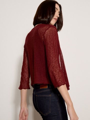 Cardigan oversize ' ' Apricot en rouge
