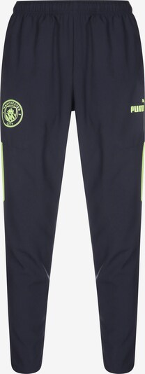 PUMA Sportbroek 'Manchester City' in de kleur Nachtblauw / Neongeel, Productweergave