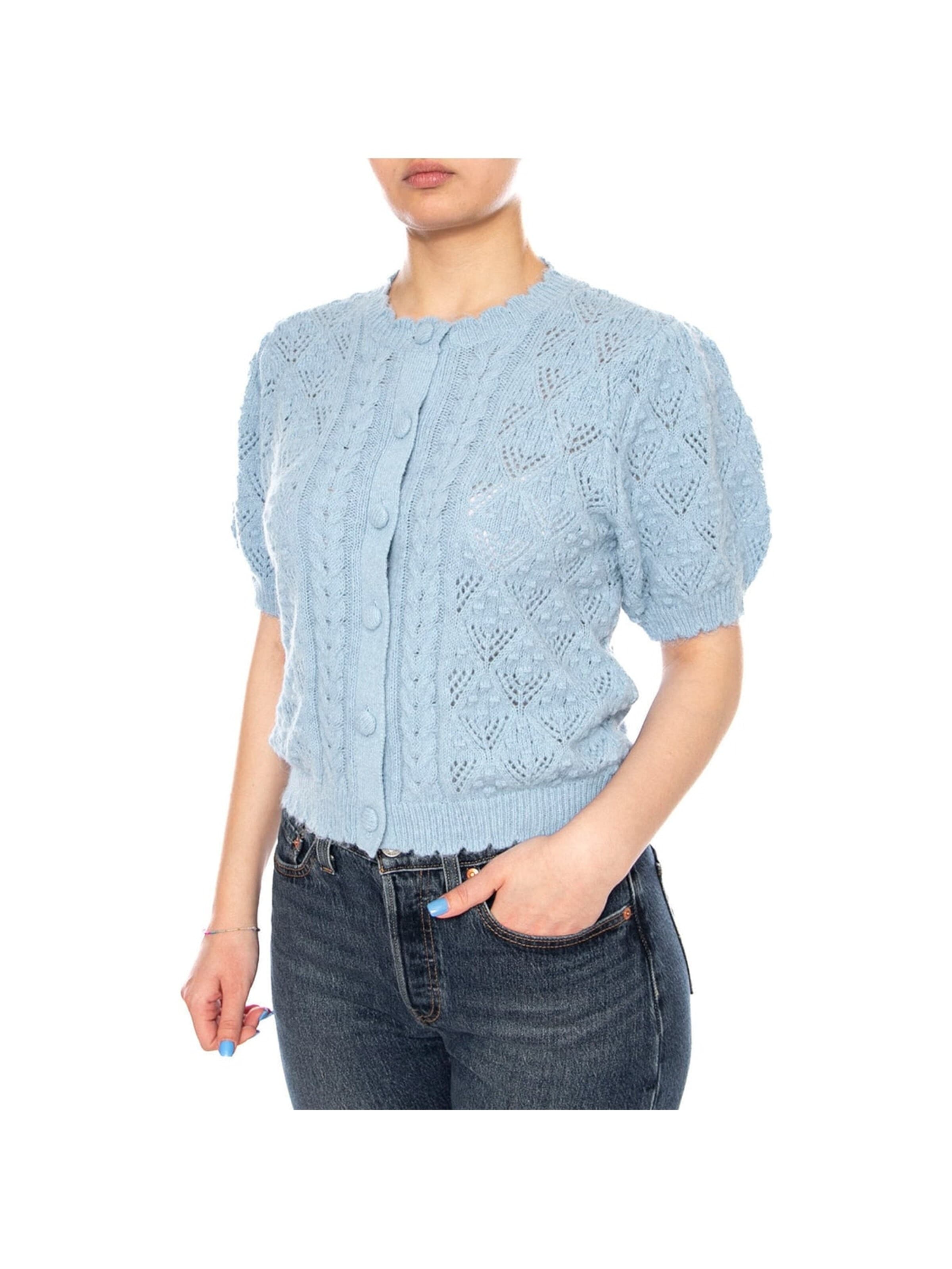 LEVI'S ® Sweter 'Pauline Pointelle Ss Cardi' w kolorze niebieski
