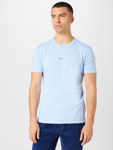 BOSS Orange Majica 'Tokks' | modra barva: sprednja stran