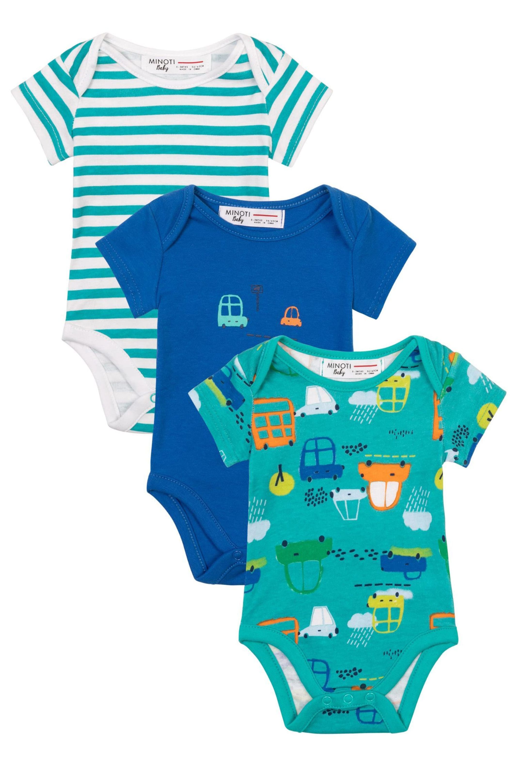 Tutina / body per bambino di MINOTI in blu: frontale