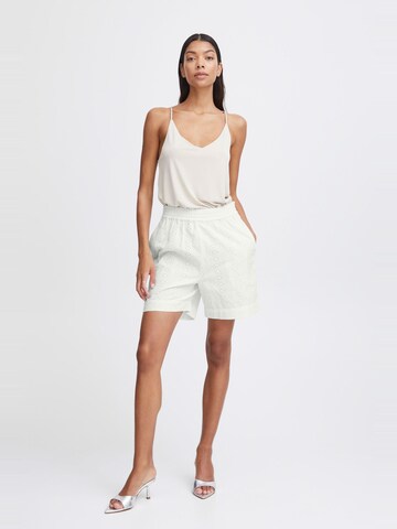Loosefit Pantalon b.young en blanc