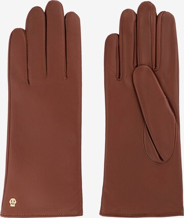 Roeckl Full Finger Gloves 'Hamburg' in Brown: front