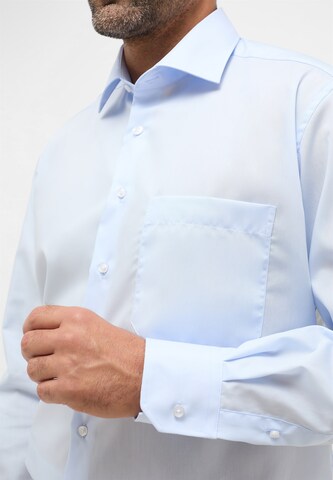 ETERNA Comfort fit Button Up Shirt in Blue