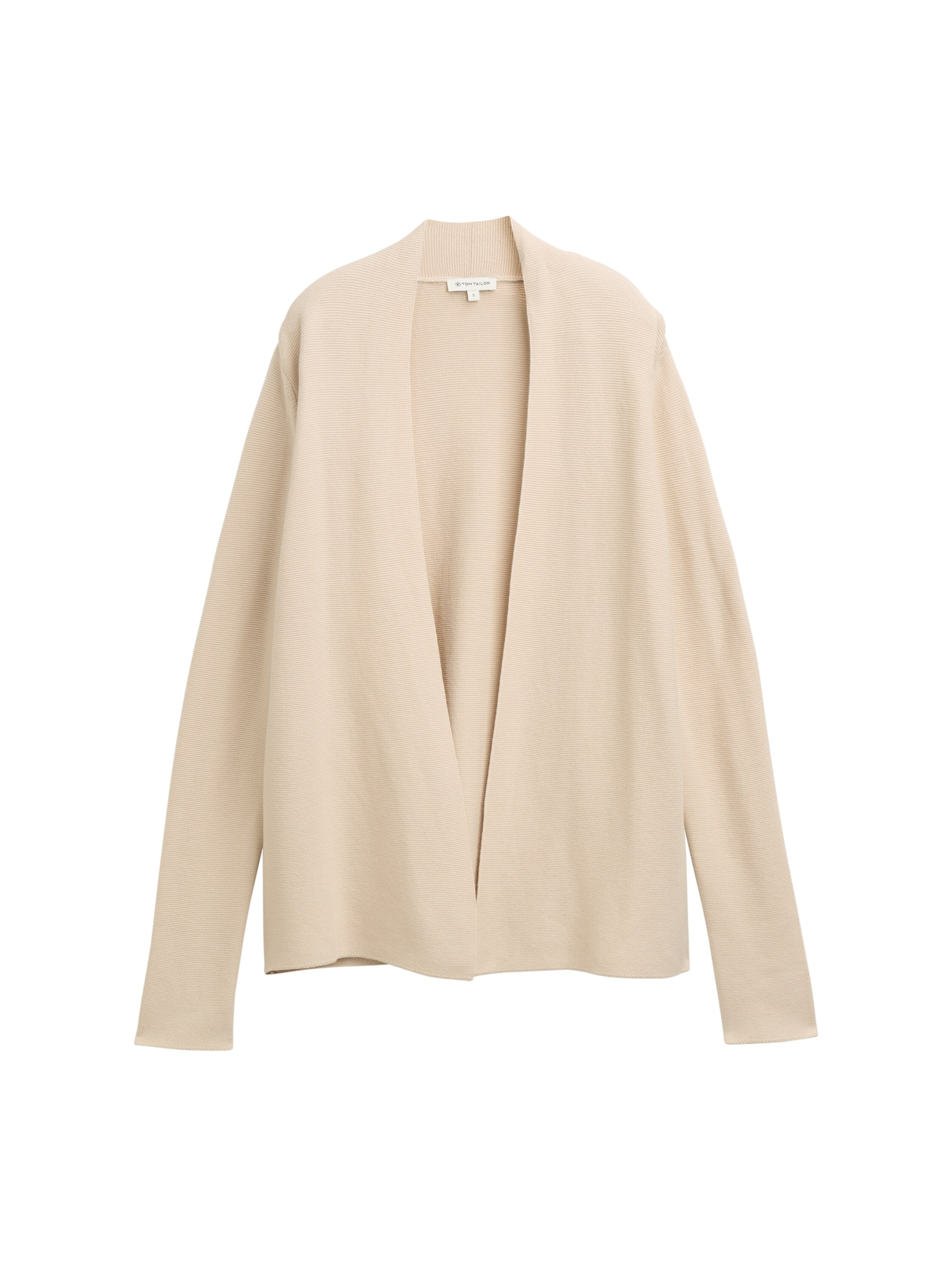 TOM TAILOR Strickjacke in Beige: Vorderseite