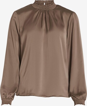 VILA Blouse in Bruin: voorkant