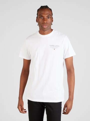 Tommy Jeans Μπλουζάκι 'Essentials' σε λευκό: μπροστά