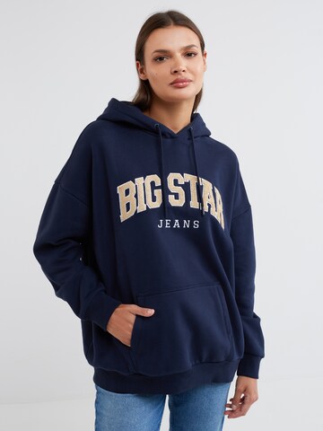 BIG STAR Sweatshirt 'Rubialsa' in Blauw: voorkant