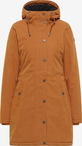 Manteau fonctionnel DreiMaster Vintage en marron : devant