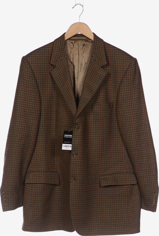 HECHTER PARIS Suit Jacket in XXL in Brown: front