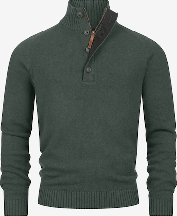 INDICODE JEANS Sweater in Green: front