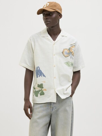 JACK & JONES Comfort fit Overhemd in Wit: voorkant