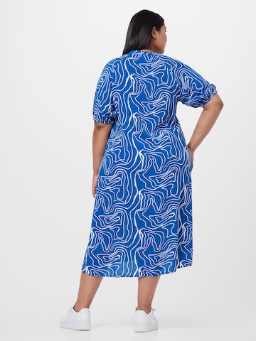 ONLY Carmakoma Платье-рубашка 'DES ALLIE' в Синий