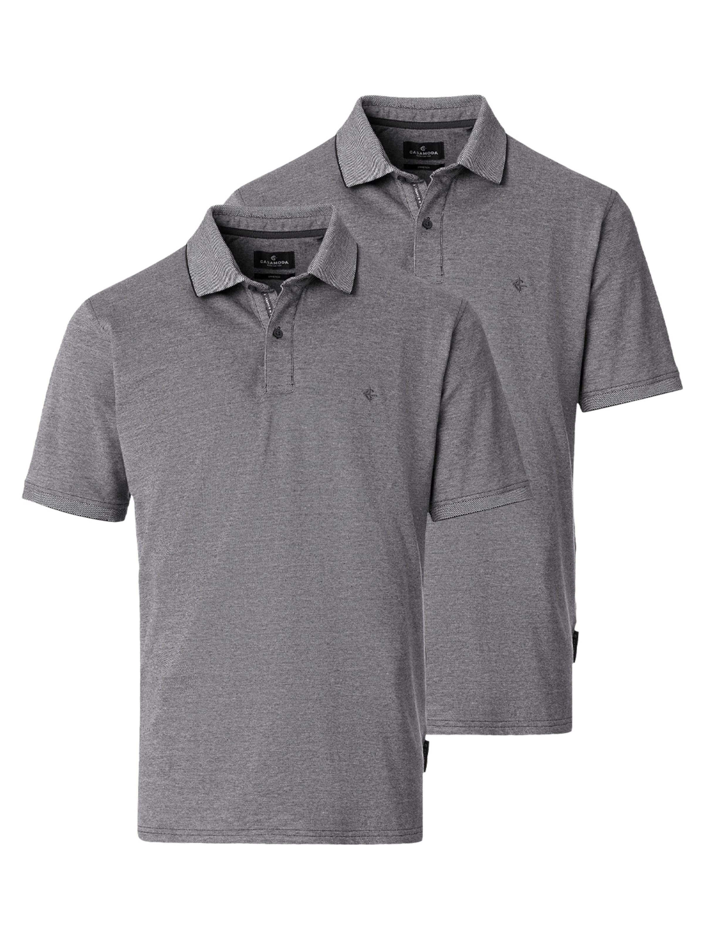 CASAMODA Shirt 'Basic' in Grey: front