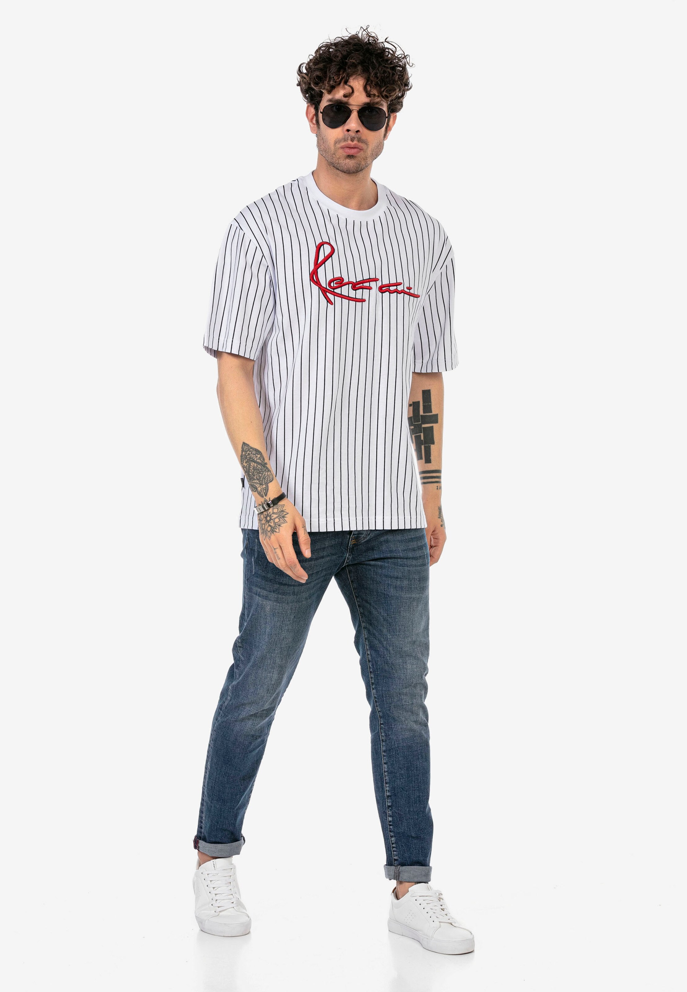 Männer Shirts Redbridge Shirt 'Mesquite' in Weiß - XY40519