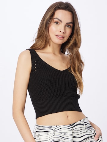 Noisy may Knitted Top 'SARA' in Black: front