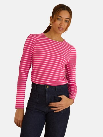 love & roses Футболка в Ярко-розовый: спереди