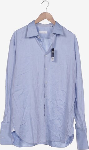 Ermenegildo Zegna Button Up Shirt in XXL in Blue: front