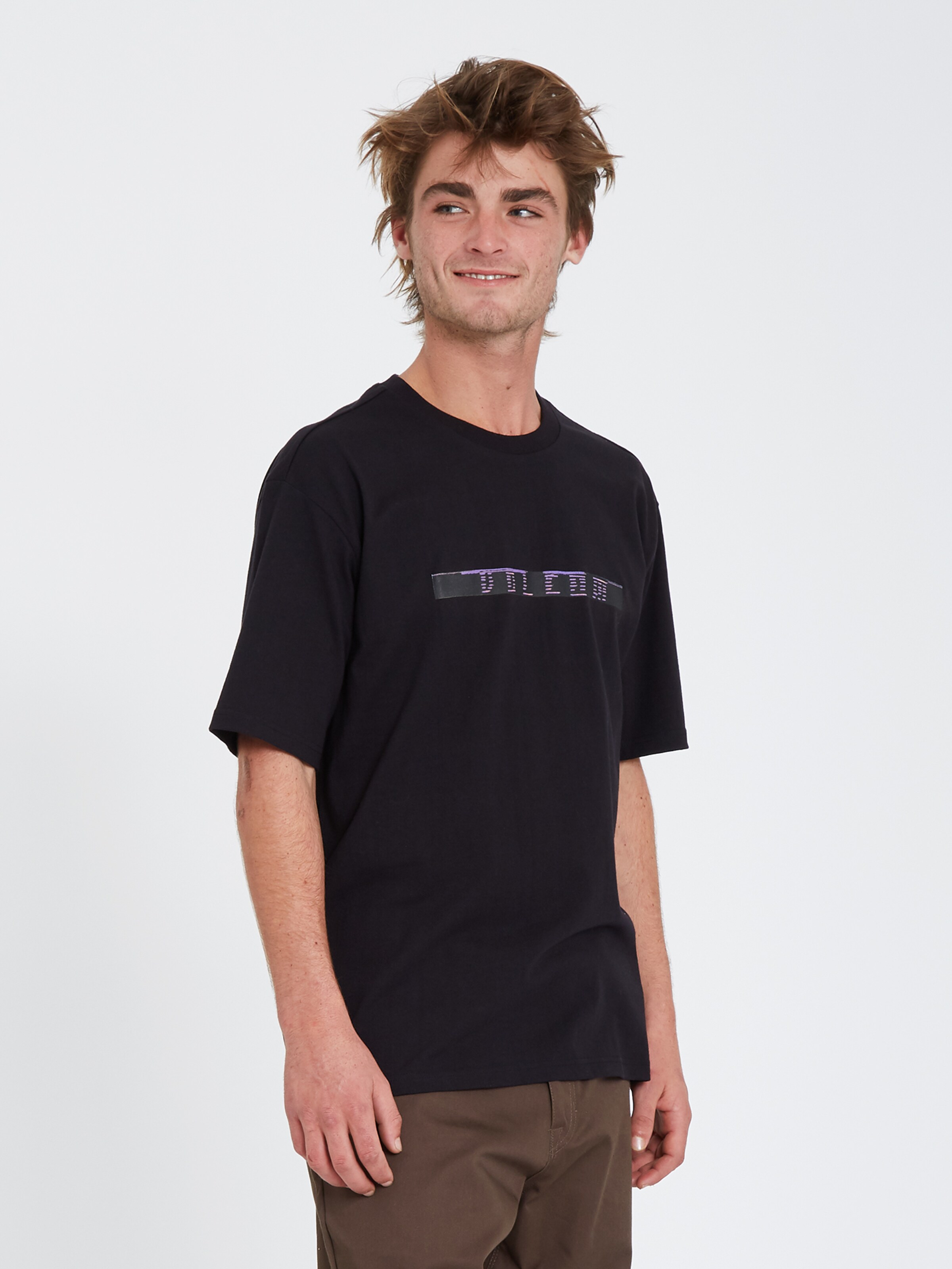 Männer Shirts Volcom T-Shirt 'FLOWSCILLATOR LSE SS' in Schwarz - HX50109 Männer Shirts Volcom T-Shirt 'FLOWSCILLATOR LSE SS' in Schwarz - HX50109