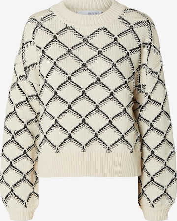 SELECTED FEMME Sweater 'Olivia' in Beige: front