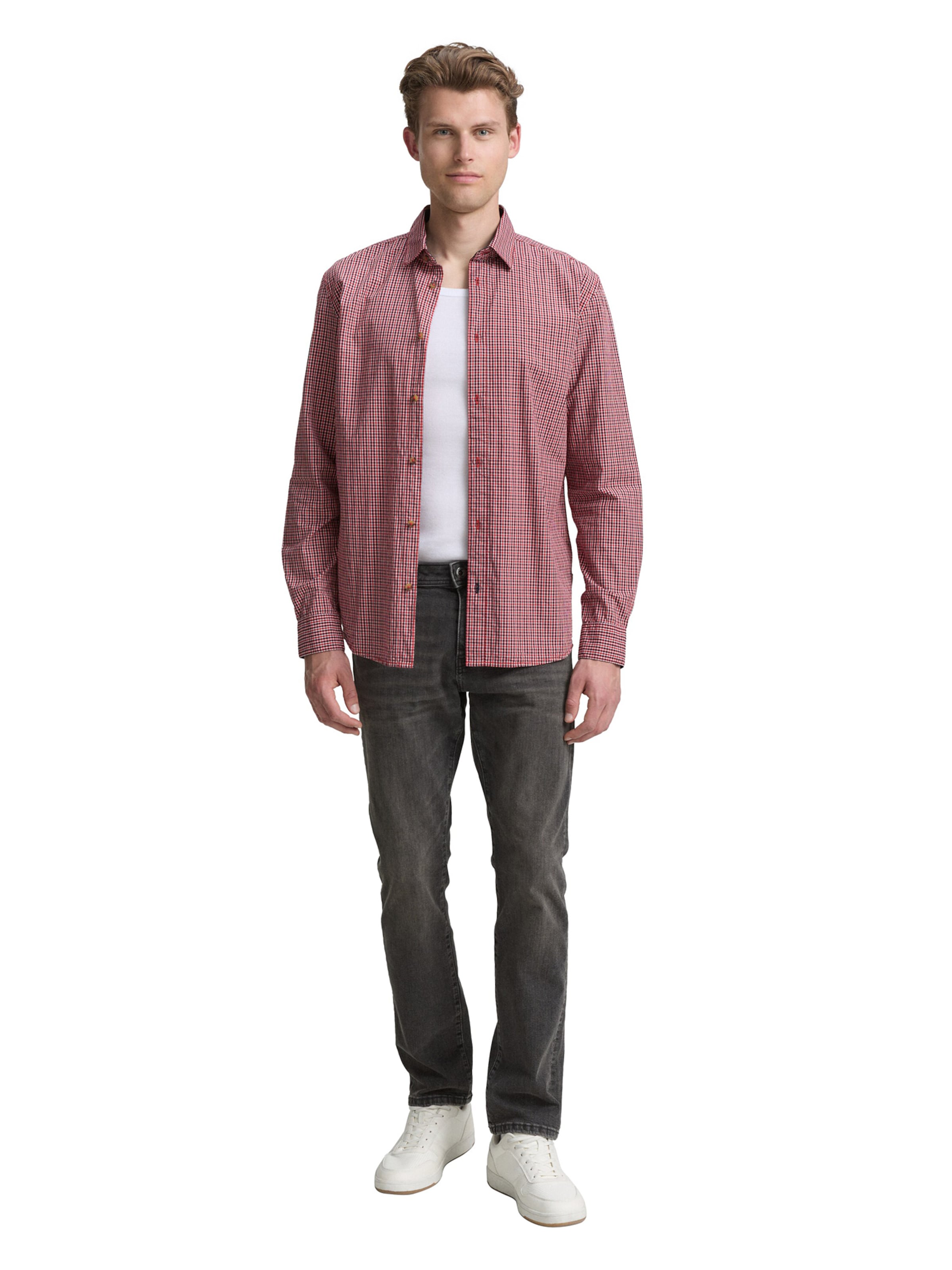 TOM TAILOR - Ajuste regular Camisa en rojo