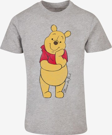 ABSOLUTE CULT Shirt 'Winnie The Pooh' in Grey: front