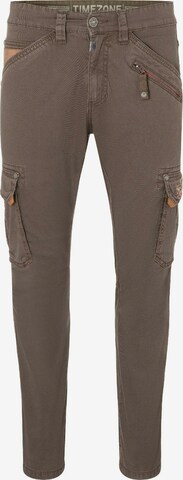 TIMEZONE Regular Cargo Pants 'Roger' in Grey: front