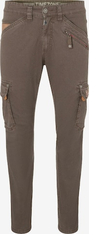 TIMEZONE Regular Cargo Pants 'Roger' in Grey: front