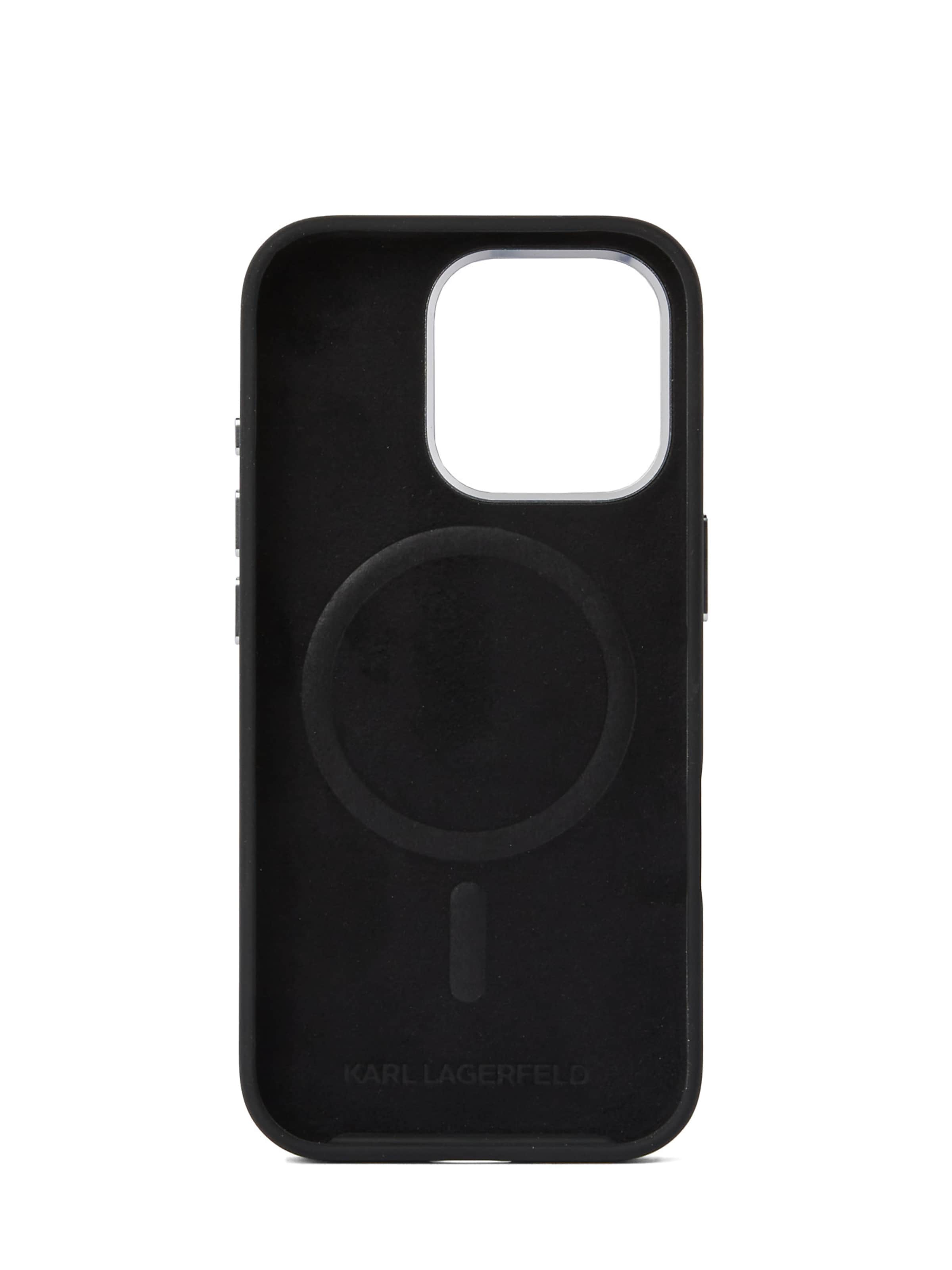 Husă de smartphoneuri 'iPhone 16 Pro' de la Karl Lagerfeld pe negru