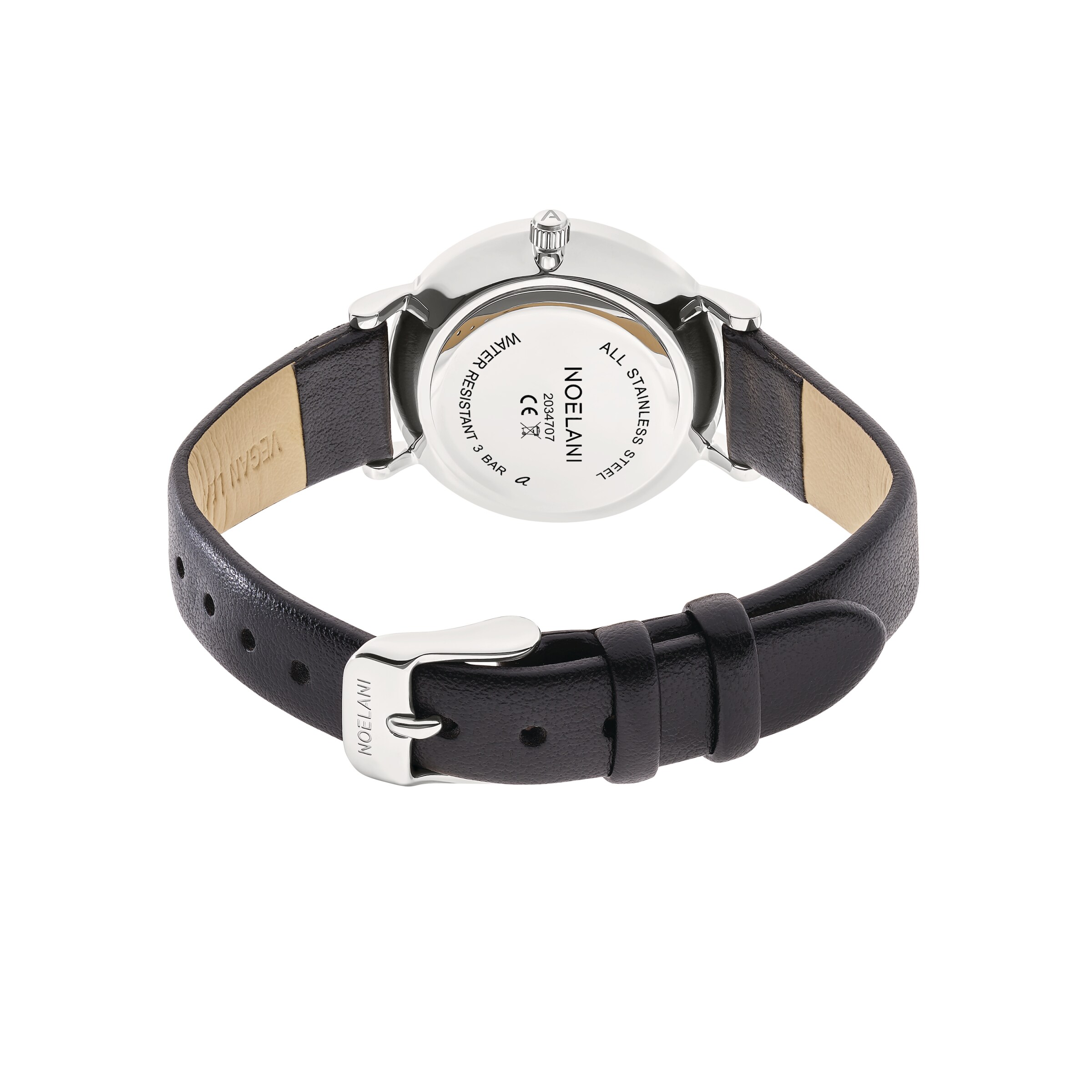 NOELANI Analoguhr in Schwarz