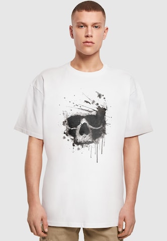 Mister Tee T-Shirts 'Skull' in Weiß: Vorderseite