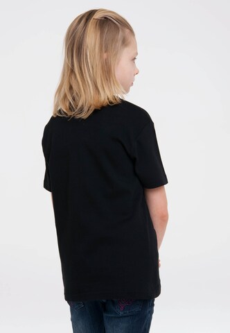 LOGOSHIRT Shirt 'Woodstock - OMG!' in Black