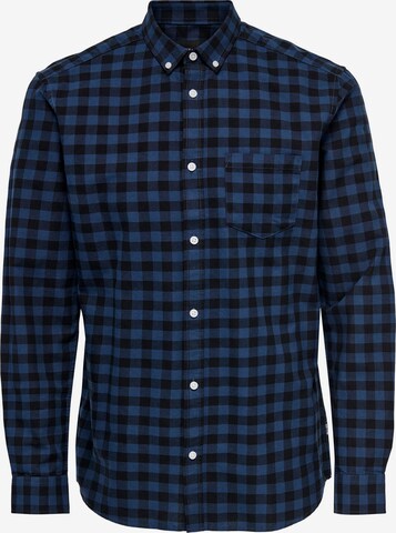 Only & Sons - Regular Fit Camisa 'ALVARO' em azul: frente