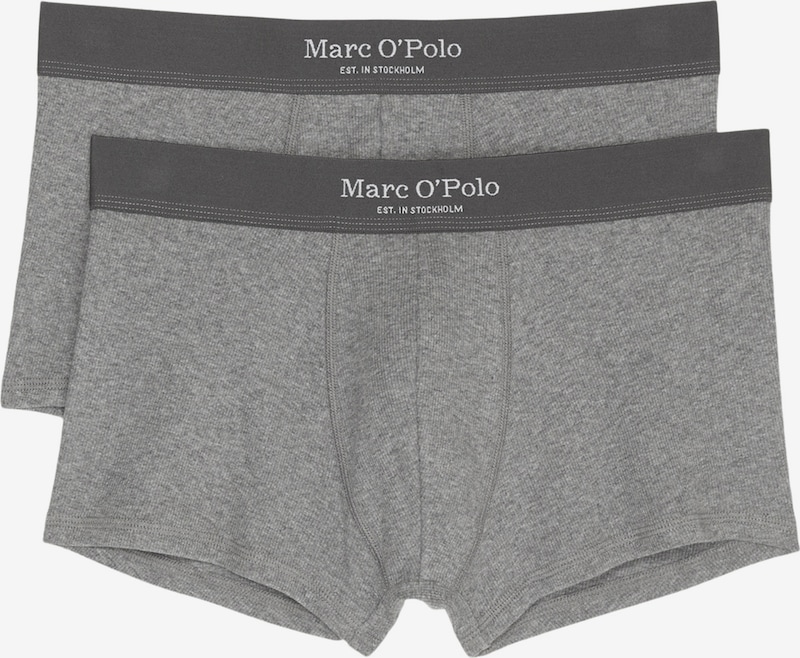 Marc O'Polo Boxer shorts ' Iconic Rib ' in Grey | ABOUT YOU