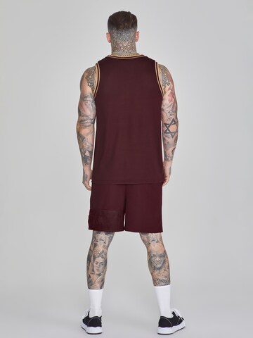 Regular Pantalon SikSilk en rouge