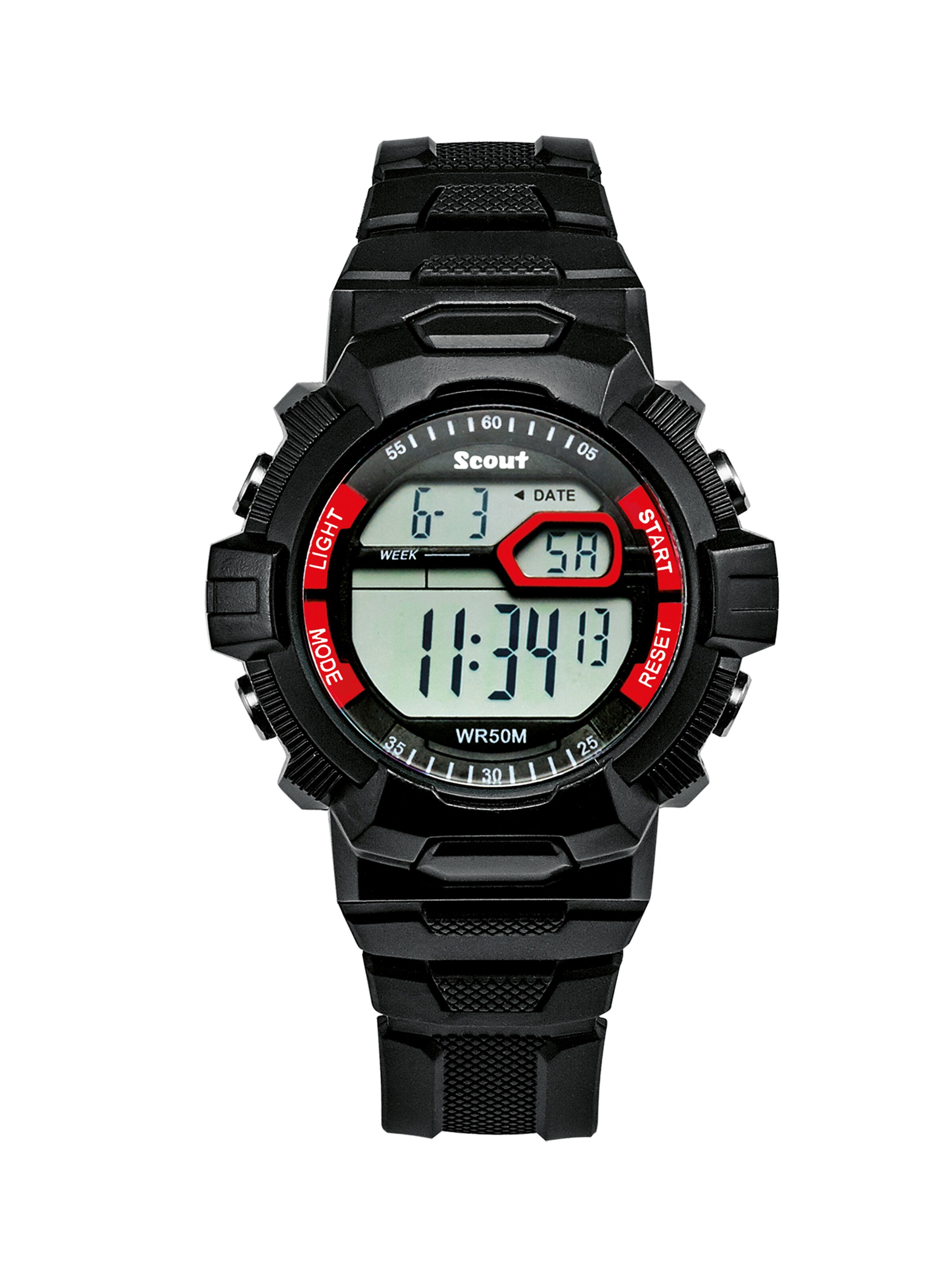 SCOUT Kinderuhr in Schwarz