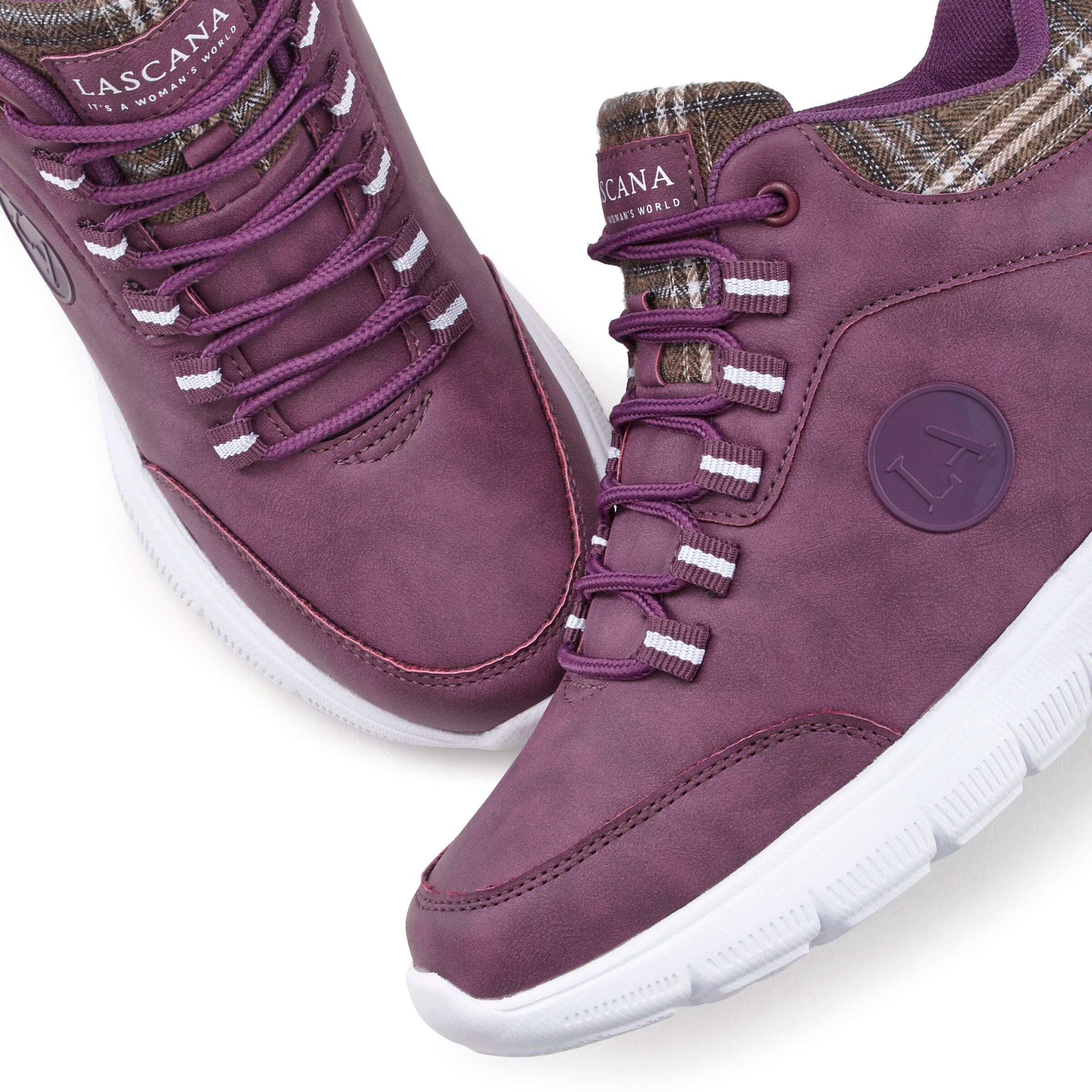 LASCANA High-Top Sneakers in Purple