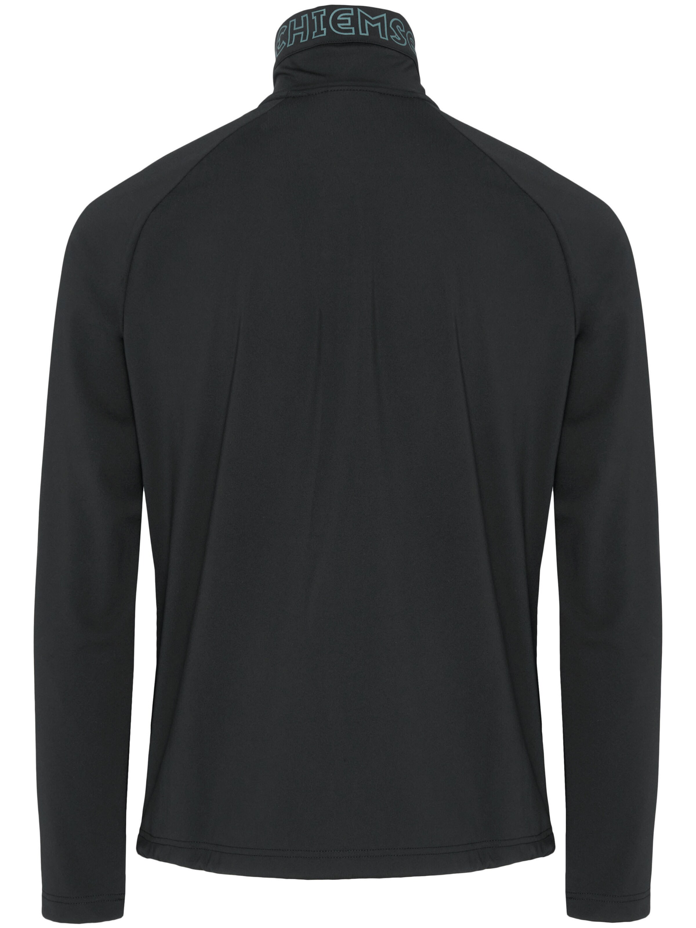 CHIEMSEE Fleece Jacket ' mit Kontrastdetails ' in Black
