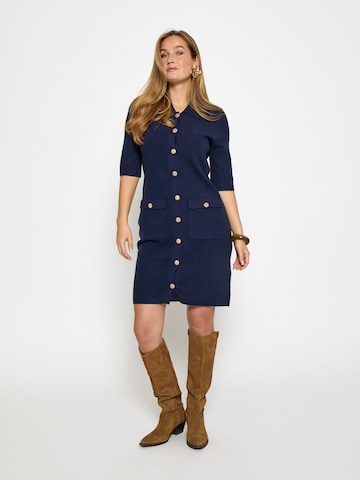 Peppercorn Úpletové šaty 'Kaylee ' – modrá: přední strana