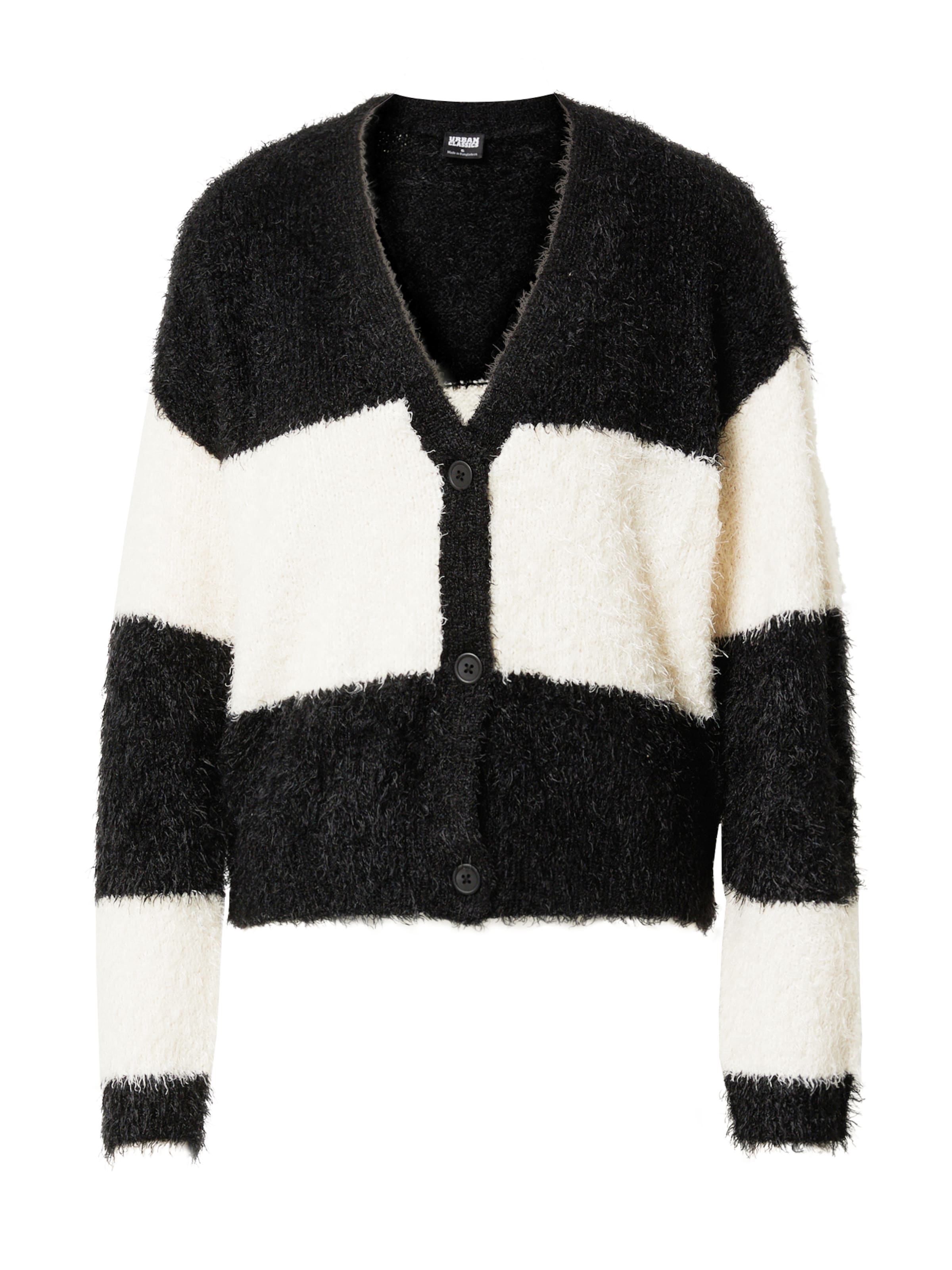 Cardigan Urban Classics en noir : devant