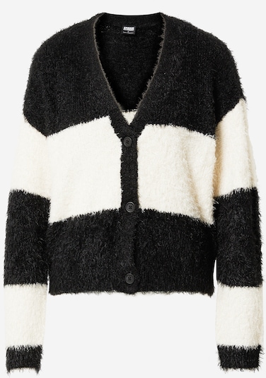 Urban Classics Kardigan u crna / vuneno bijela, Pregled proizvoda