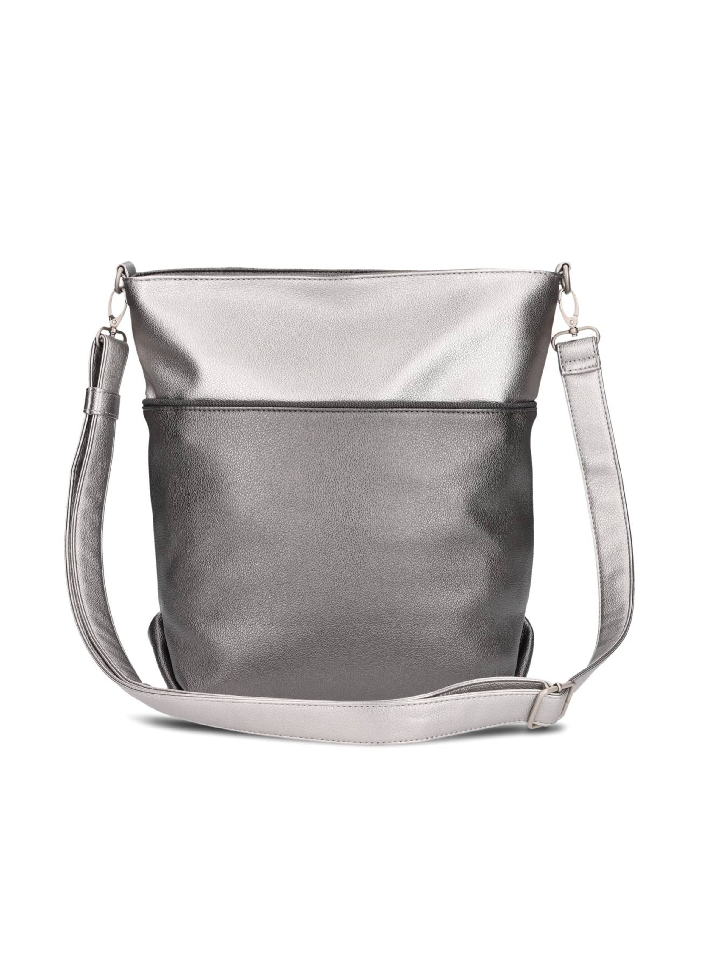 ZWEI Crossbody bag 'JANA J12' in Silver