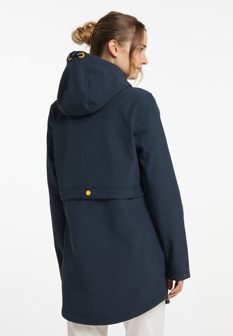 Schmuddelwedda Toiminnallinen pitkä takki 'Albee' värissä sininen