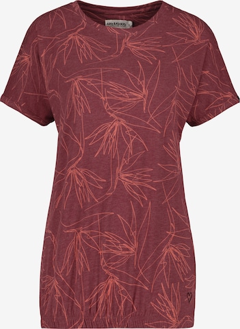 Alife and Kickin - Camisa 'SunAK' em vermelho: frente