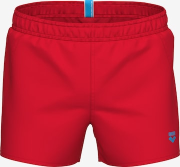 ARENA Board Shorts in Red: front