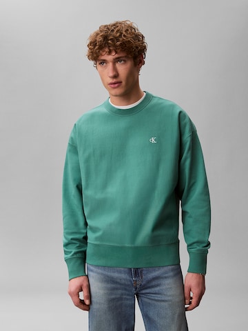 Calvin Klein Jeans Sweatshirt in Grün: Vorderseite