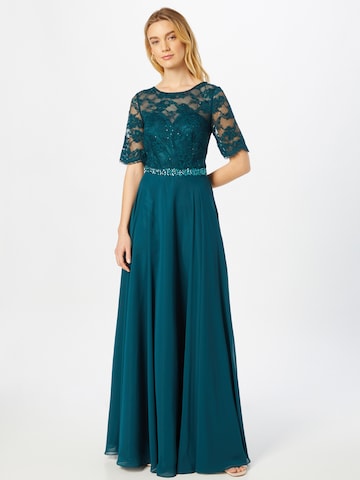 mascara Evening Dress in Blue: front